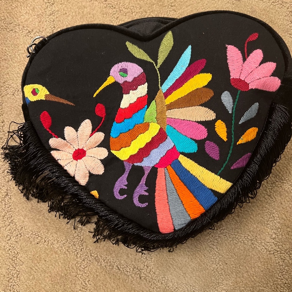 Heart Tenango Crossbody Bag